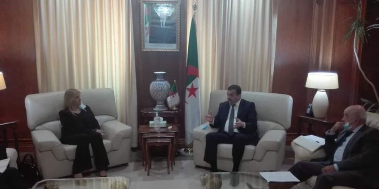وزير الطاقة والمناجم يستقبل رئيسة الكونفدرالية العامة للمؤسسات الجزائرية